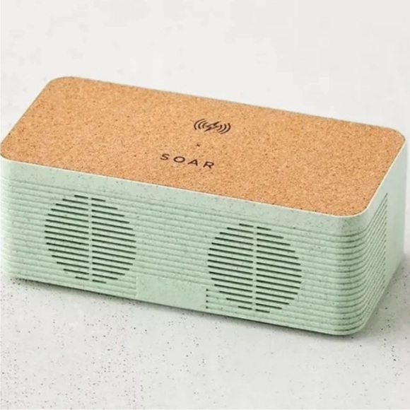 SOAR Eco-Friendly Wheat Fiber Wireless Charging Hub Bluetooth Speaker - Picture 4 of 8
